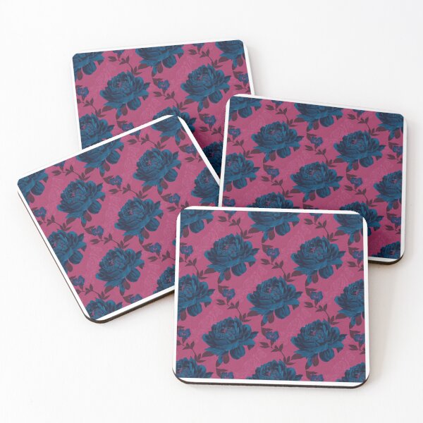 Item preview, Blue peony flower designed and sold by uunaa.