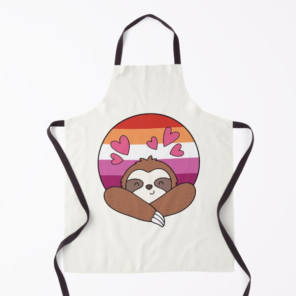 Item preview, LGBTQ Sloth - Adorable Lesbian Sloth With Pride Hearts designed and sold by Cannaxes Studio.