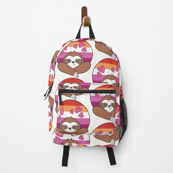 Item preview, LGBTQ Sloth - Adorable Lesbian Sloth With Pride Hearts designed and sold by Cannaxes Studio.