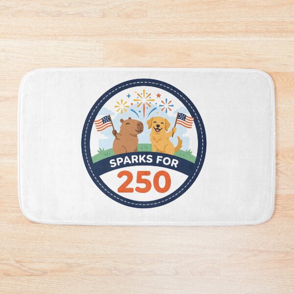 Item preview, Sparks For 250 USA Capybara Dog Fireworks designed and sold by laughingshirts.