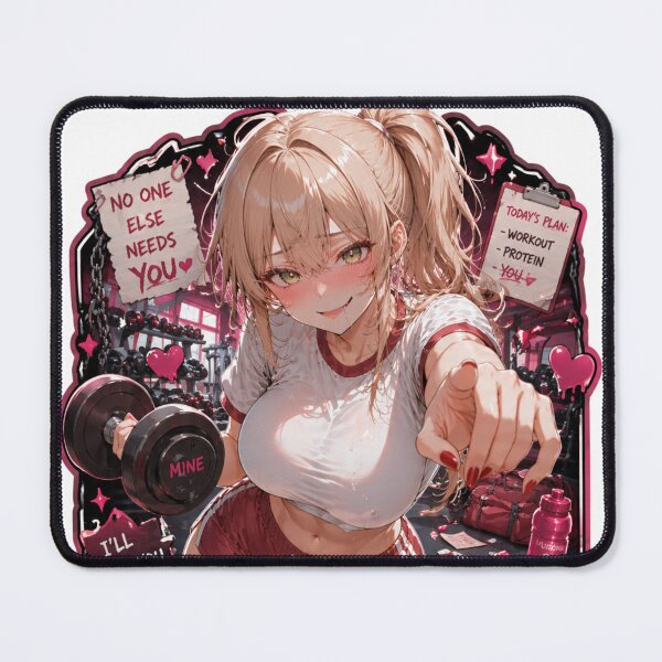 Item preview, Cute Anime Sport Gym Girl Yandere Waifu designed and sold by Ericks0087.