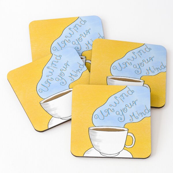 Item preview, Unwind Your Mind Cozy Coffee Cup Art designed and sold by TheTinyGood.
