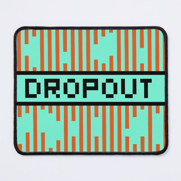 Item preview, DROPOUT — Pixel Art Word | Retro 8-Bit Two-Tone Typography designed and sold by Mouremandier.