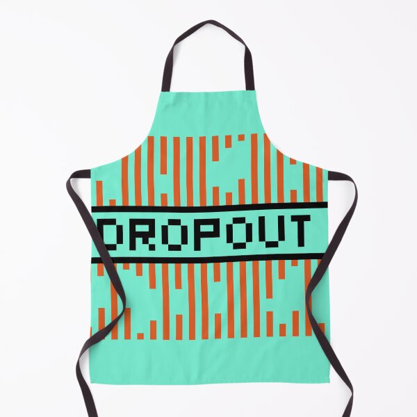 Item preview, DROPOUT — Pixel Art Word | Retro 8-Bit Two-Tone Typography designed and sold by Mouremandier.