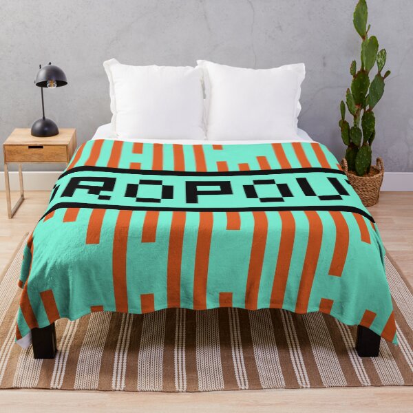 Item preview, DROPOUT — Pixel Art Word | Retro 8-Bit Two-Tone Typography designed and sold by Mouremandier.
