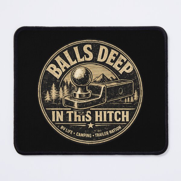 Item preview, Camping Humor Balls Deep In This Hitch designed and sold by super-think.