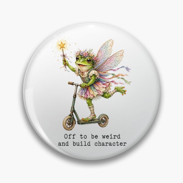 Item preview, Off To Be Weird And Build Character Cute Fairy Frog Scooter designed and sold by will freed18.