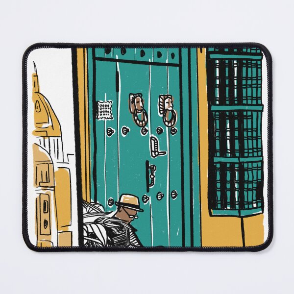 Item preview, Cartagena Reader | Colombian Colonial Street Illustration designed and sold by Tropical Blood.