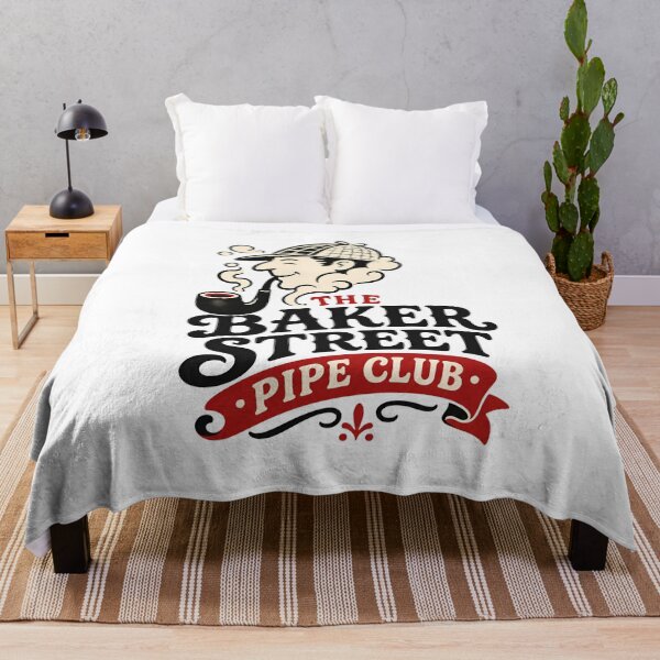 Item preview, The Baker Street Pipe Club Sherlock Holmes Retro Mascot Art designed and sold by Fenay Designs.