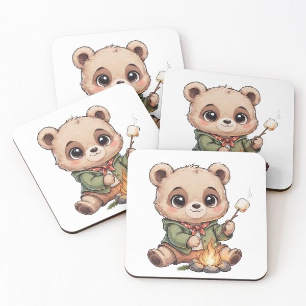Item preview, Cute Camping Panda Roasting Marshmallow by Campfire | Kawaii Outdoor Adventure Design designed and sold by Snifferius.