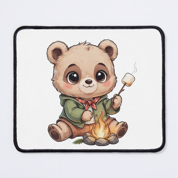 Item preview, Cute Camping Panda Roasting Marshmallow by Campfire | Kawaii Outdoor Adventure Design designed and sold by Snifferius.