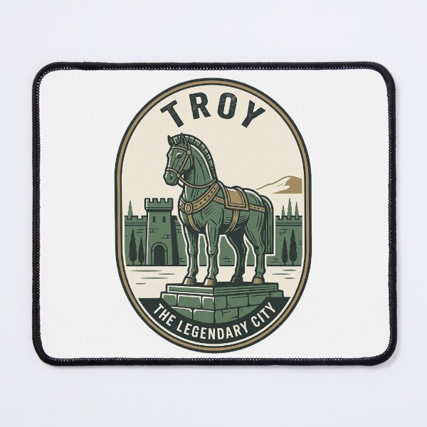 Item preview, Ancient Greece Troy Trojan Horse Vintage Emblem designed and sold by k3rstman1.