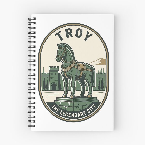 Item preview, Ancient Greece Troy Trojan Horse Vintage Emblem designed and sold by k3rstman1.