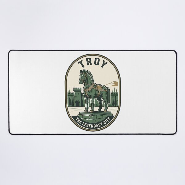 Item preview, Ancient Greece Troy Trojan Horse Vintage Emblem designed and sold by k3rstman1.