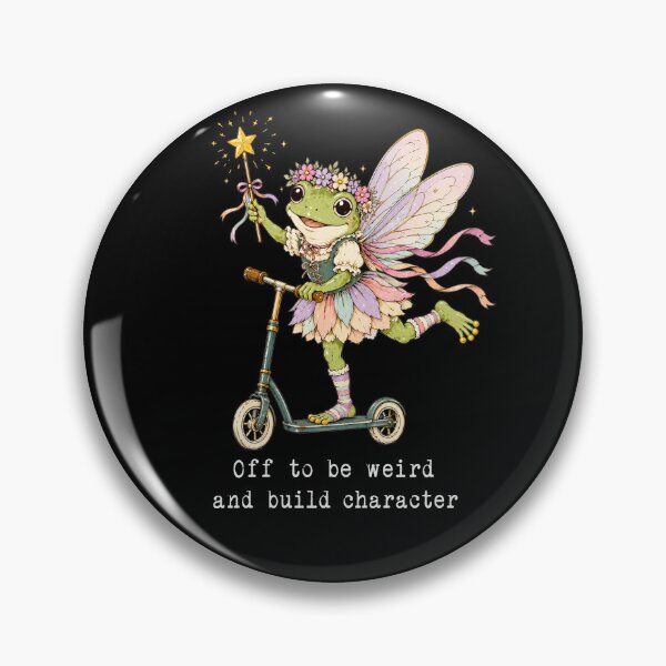 Item preview, Off To Be Weird And Build Character Cute Fairy Frog Scooter designed and sold by will freed18.