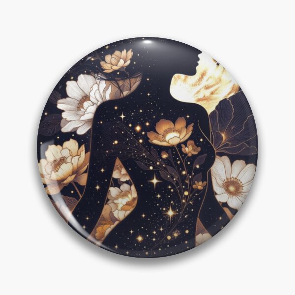 Item preview, Cosmic Bloom Moon Goddess Design | Celestial Floral Divine Feminine Art designed and sold by GalleryPeak.