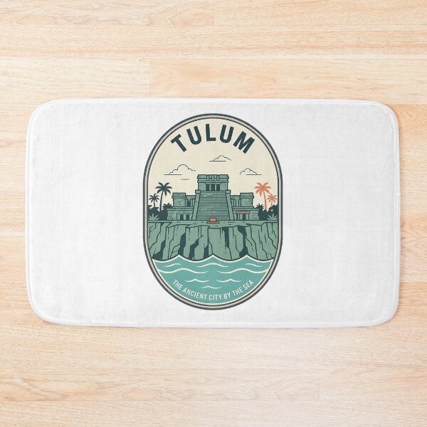 Item preview, Vintage Tulum Mexico Mayan Ruins Coastal Badge designed and sold by k3rstman1.