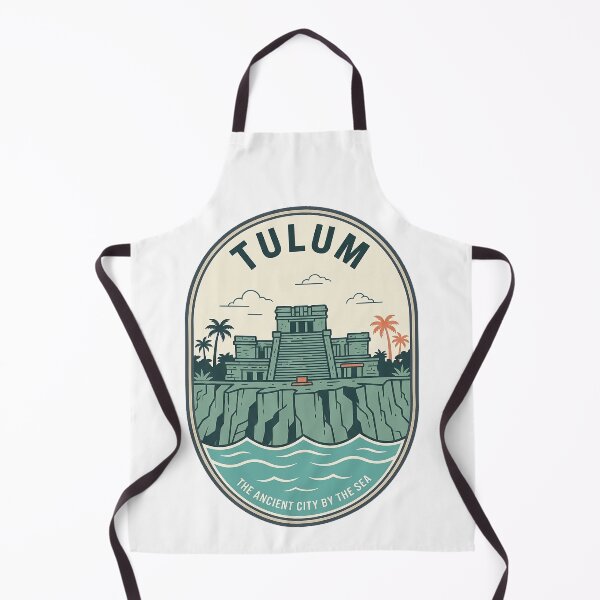 Item preview, Vintage Tulum Mexico Mayan Ruins Coastal Badge designed and sold by k3rstman1.