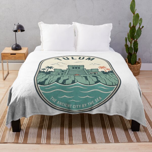 Item preview, Vintage Tulum Mexico Mayan Ruins Coastal Badge designed and sold by k3rstman1.