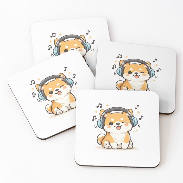 Item preview, Minimal Shiba Vibes | Cute Music Dog Aesthetic designed and sold by Creavanessa0321.