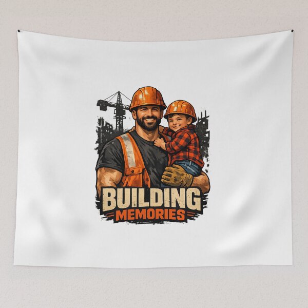 Item preview, Building Memories Construction Dad Father's Day Builder Gift designed and sold by DREAMBURN™.