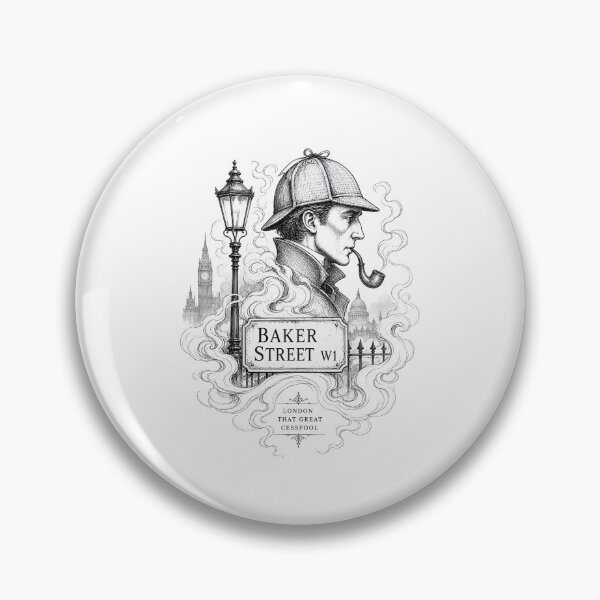 Item preview, Baker Street W1 London That Great Cesspool Sherlock Holmes Art designed and sold by Fenay Designs.