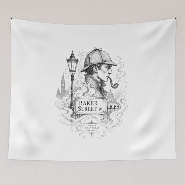 Item preview, Baker Street W1 London That Great Cesspool Sherlock Holmes Art designed and sold by Fenay Designs.