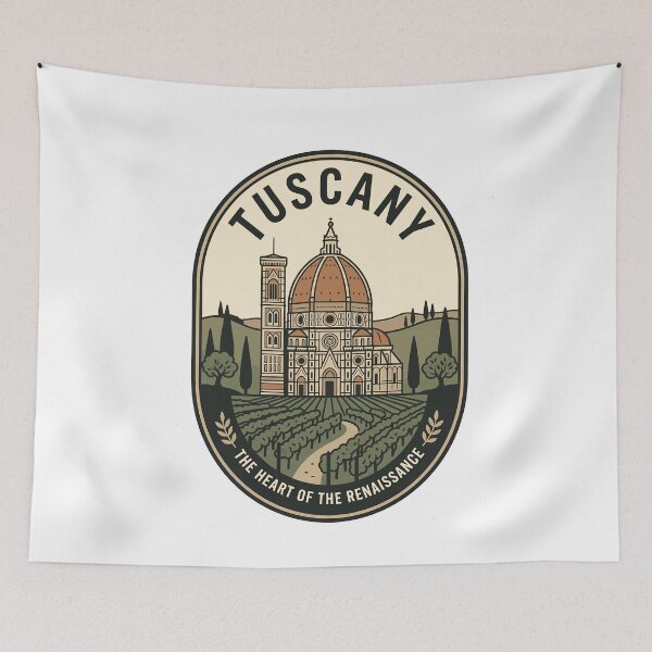 Item preview, Tuscany Florence Cathedral Vintage Travel Emblem designed and sold by k3rstman1.