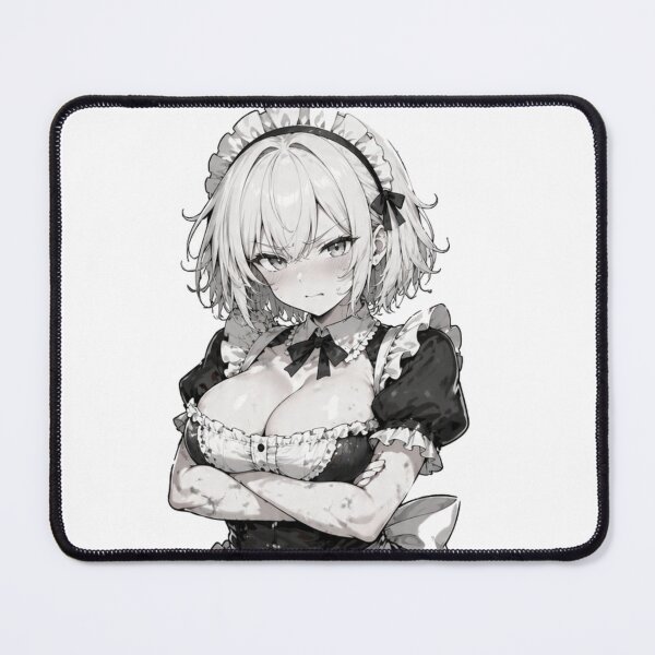 Item preview, Anime Maid Girl Manga Style Black and White | Gothic Maid Waifu Illustration | Aesthetic Otaku designed and sold by Ericks0087.
