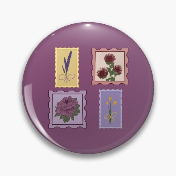 Item preview, Flower Stamps Set designed and sold by Just-2-Raccoons.