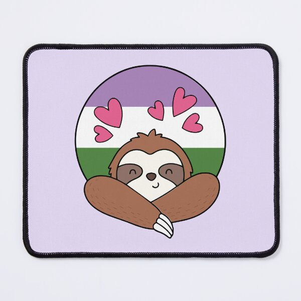 Item preview, LGBTQ Sloth - Cute Genderqueer Pride Design designed and sold by Cannaxes Studio.
