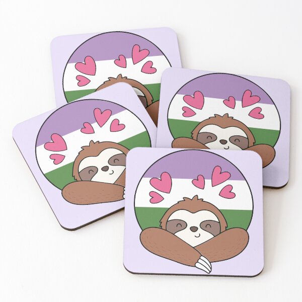 Item preview, LGBTQ Sloth - Cute Genderqueer Pride Design designed and sold by Cannaxes Studio.