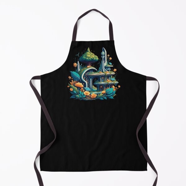 Item preview, Eco-Futuristic Solarpunk City Art Green Utopian Future designed and sold by SholoStudio.