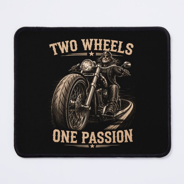 Item preview, Two Wheels One Passion -  Vintage Motorcycle Rider Freedom Design designed and sold by MargaretaArt.