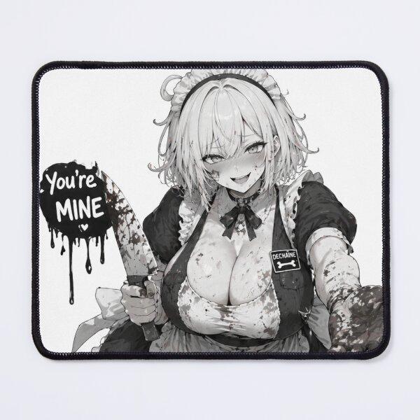 Item preview, Anime Maid Girl Manga Style Black and White | Gothic Maid Yandere Waifu Illustration | Aesthetic Otaku designed and sold by Ericks0087.