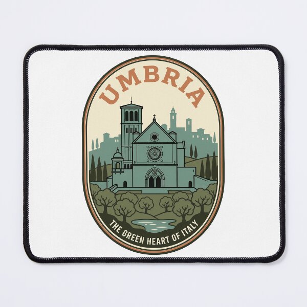 Item preview, Vintage Umbria Italy Assisi Basilica Travel Badge designed and sold by k3rstman1.