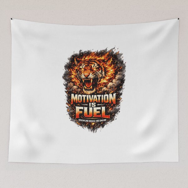 Item preview, Motivation Is Fuel – Tiger Power Streetwear T-Shirt  designed and sold by Atharva-threads.