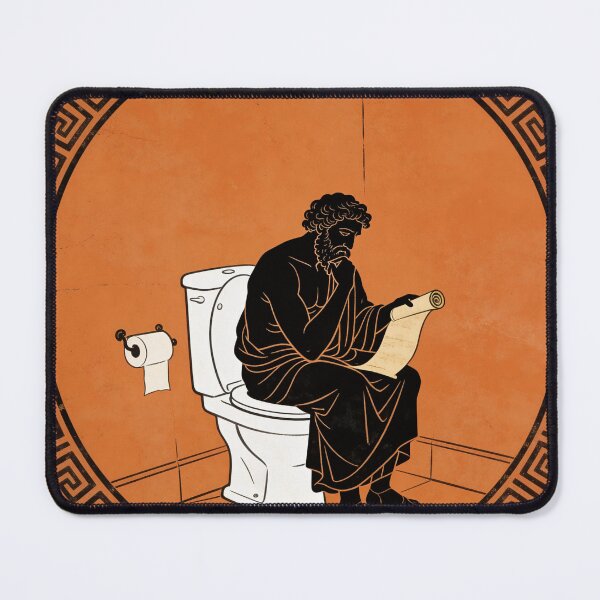 Item preview, Ancient Greek Philosopher Deep Thoughts - Funny Greek Vase Art designed and sold by HistoricHumor.