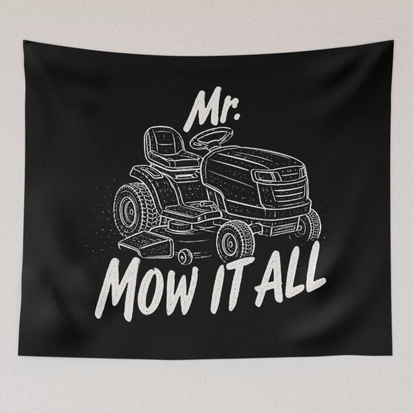 Item preview, Mr Mow It All Riding Lawn Mower Landscaping Pun designed and sold by bosamji.