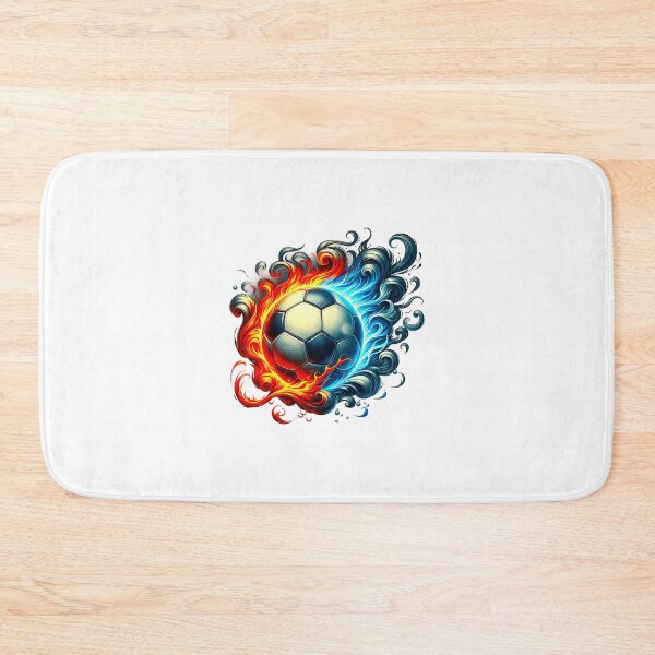 Item preview, Football with flames of red and blue designed and sold by LoneAngel.