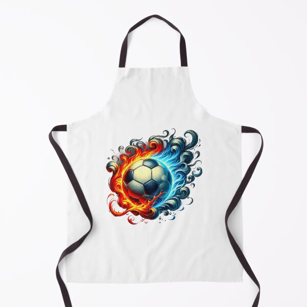 Item preview, Football with flames of red and blue designed and sold by LoneAngel.