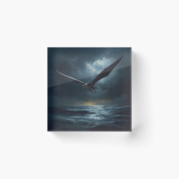 Item preview, ? Epic Pterodactyl Stormy Ocean – Dinosaur T-Shirt Design designed and sold by SunnyDesign82.
