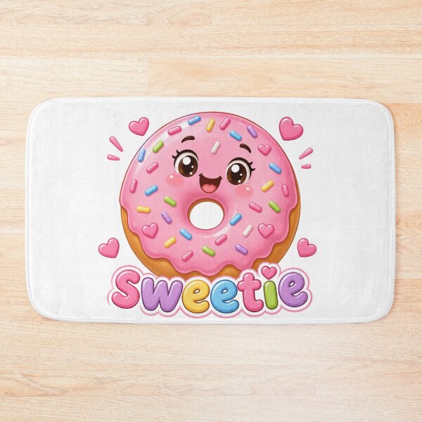 Item preview, Cute Kawaii Pink Donut - Sweetie Pastel Sprinkle Doughnut designed and sold by ToonyTeez.
