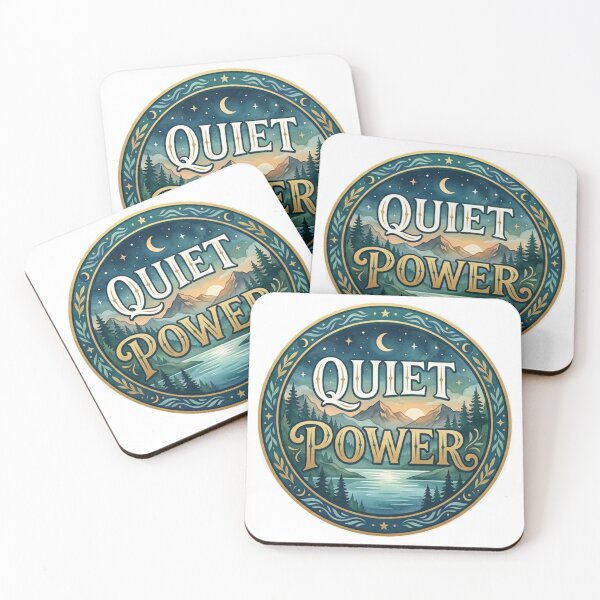 Item preview, Quiet Power - Elegant Botanical Anchor & Serif Typography Art- motivational- Birthday gift designed and sold by Zaitmiprints.