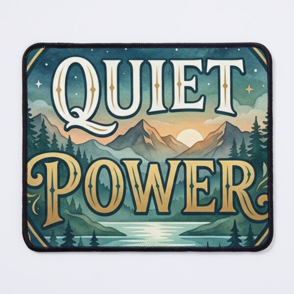 Item preview, Quiet Power - Elegant Botanical Anchor & Serif Typography Art- motivational- Birthday gift designed and sold by Zaitmiprints.
