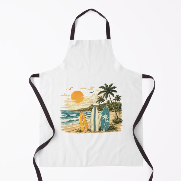 Item preview, Tropical Beach and Surfboards at Sunset designed and sold by KM Design.