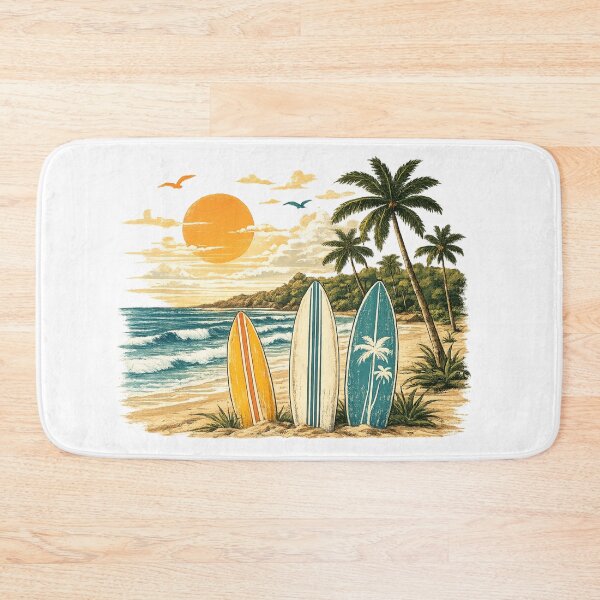 Item preview, Tropical Beach and Surfboards at Sunset designed and sold by KM Design.