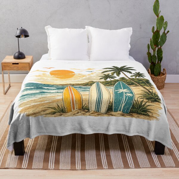 Item preview, Tropical Beach and Surfboards at Sunset designed and sold by KM Design.