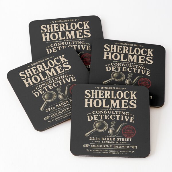 Item preview, Sherlock Holmes Consulting Detective 221B Baker Street Sign designed and sold by Fenay Designs.