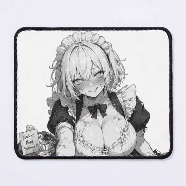 Item preview, Anime Maid Girl Manga Style Black and White | Gothic Maid Yandere Waifu Illustration | Aesthetic Otaku designed and sold by Ericks0087.